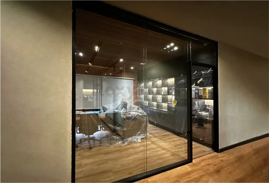 slim office double partition 1